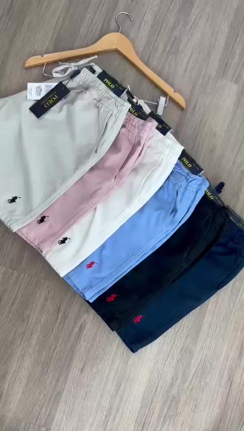 Kit 5 Shorts Masculinos Bermudas Sarja Brim Coloridas Alta Qualidade