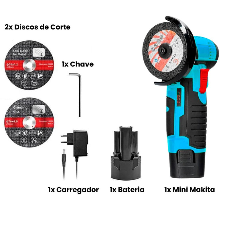 [QUEIMA DE ESTOQUE 2024] Kit Mini Makita Esmerilhadeira +Brindes 12V 19500rpm