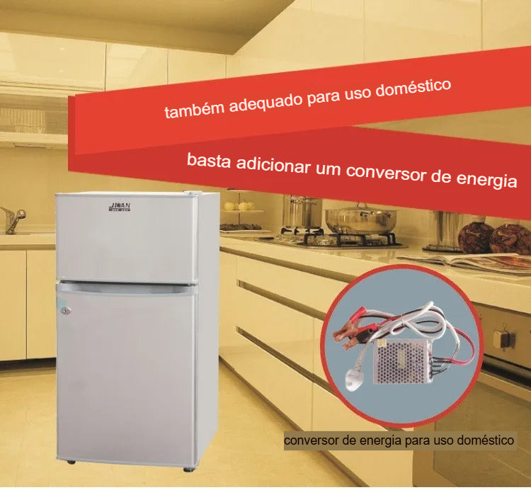 SolarCool Mini: Refrigerador Portátil Solar + [ 2 Painéis Solares Grátis ]