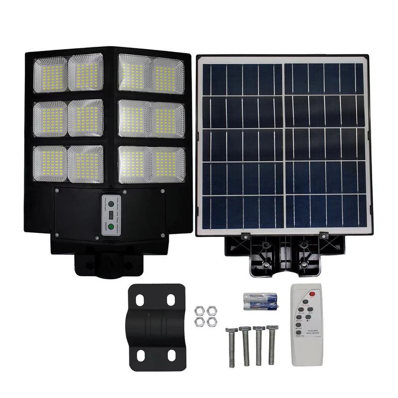 Luminária LED Solar para Chácaras, Quintal, Comércio e Ruas - Parede ou Poste