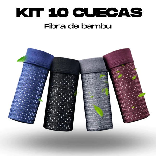 KIT CUECAS DE FIBRA DE BAMBU SKY HERO PAGUE 5 LEVE 10 (BRINDE +6 MEIAS LUPO)