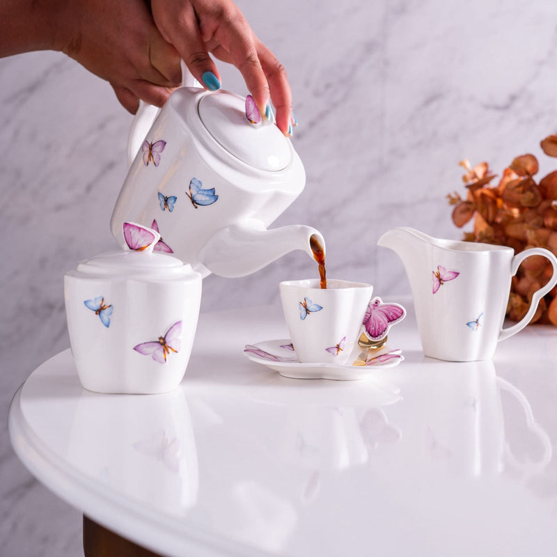 Conjunto porcelana borboletas Wolff