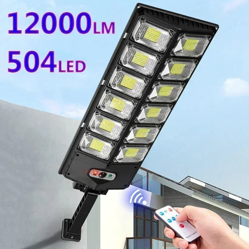 Luminária LED com Placa Solar - Parede ou Poste