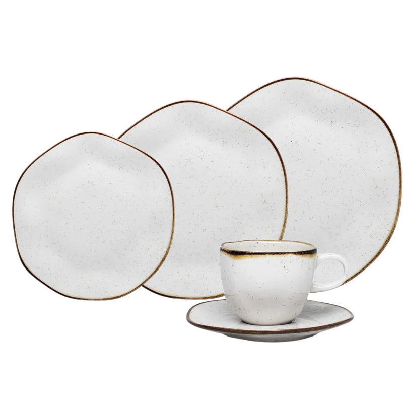 [PRE BLACK FRIDAY] 54 Peças Aparelho de Jantar em Porcelana Conjunto de Luxo Oxford®