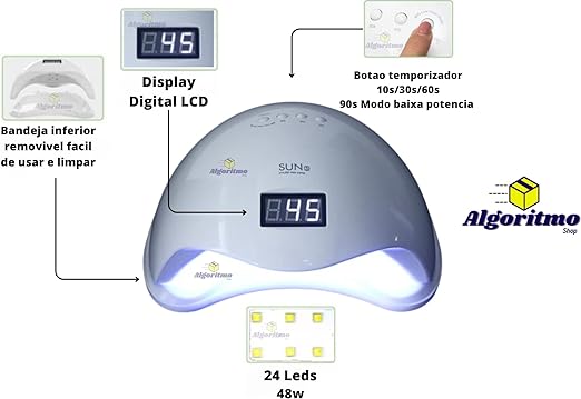 Kit Acrigel Unha Cabine Coletor E Lixadeira 30.000 Completo