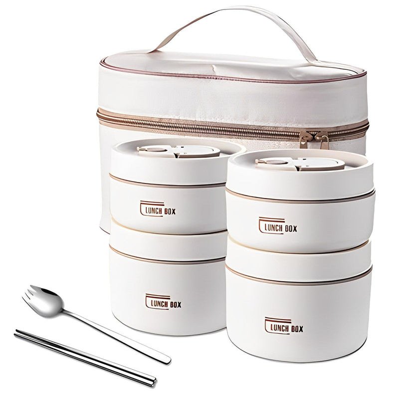 KIT POTES TÉRMICOS LUNCHBOX + LANCHEIRA E TALHERES GRÁTIS